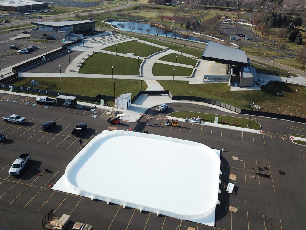 12222021 Ice Rink Drone overhead